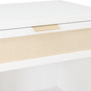 Blake - Cane 1 Drawer Nightstand With Cane Front - White