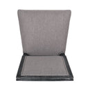 French Country Style Dining Chair With Upholstered Seating And Fluted Legs