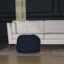 Semi Rounded Pouf, Cable Knitted, Perfect Seating