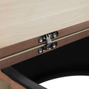 Coffee Table, Round Coffee Table, Modern Side Tables Accent End Table For Living Room, Apartment - Natural