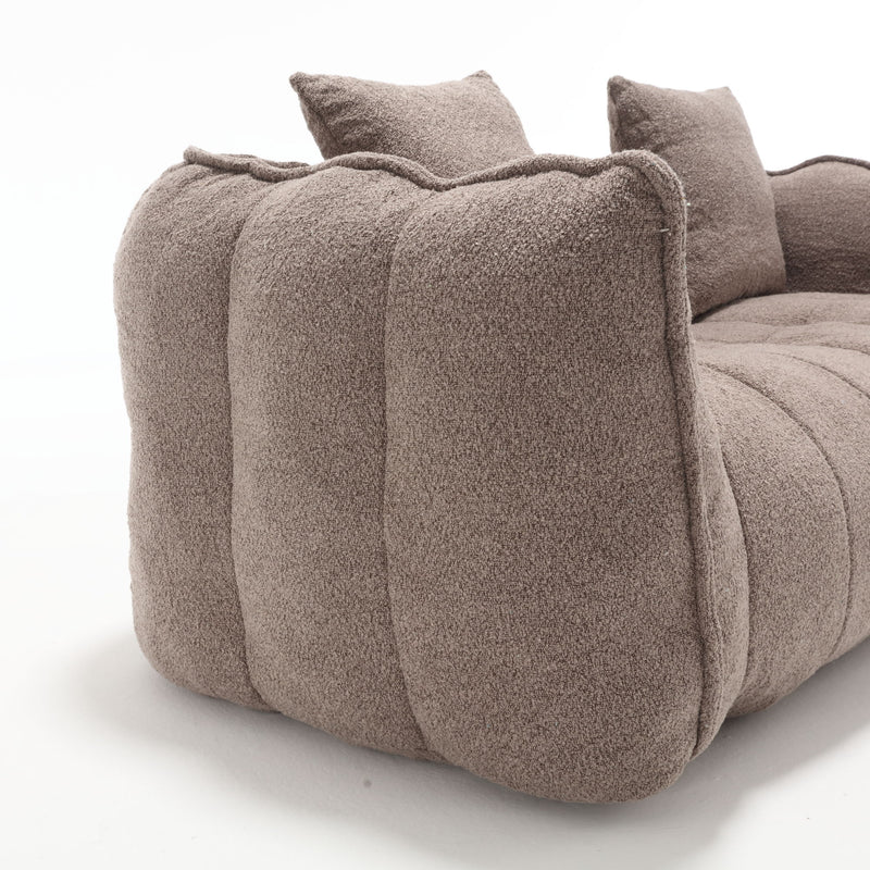 Soft Beanbag Chair With High Resilience Foam Core For Two People