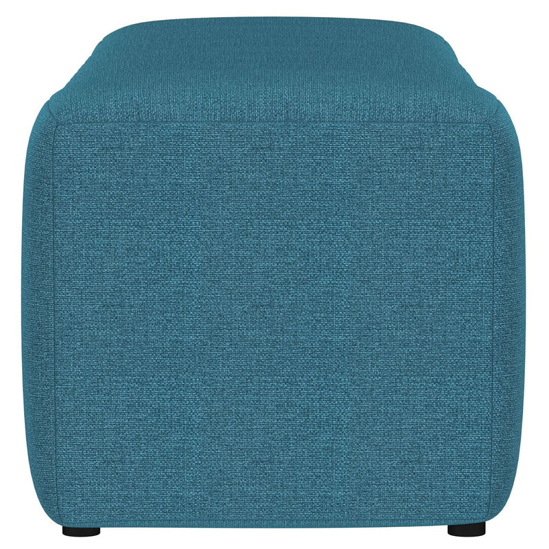 Modern Upholstered Tufted Accent Bench & Round Legs