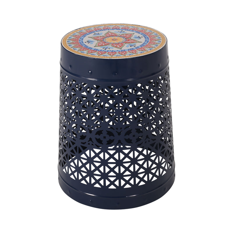 Cranbrook - Side Table With Tile Mosaic Top