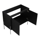 Freestanding Bathroom Vanity With Resin Sink And Storage Cabinet