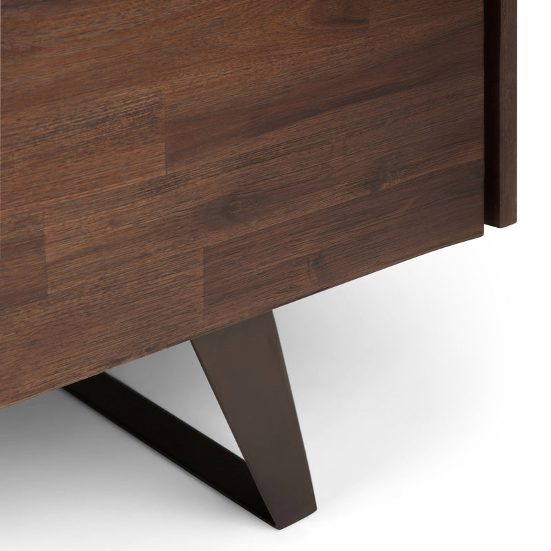 Lowry - TV Media Stand - Distressed Charcoal Brown