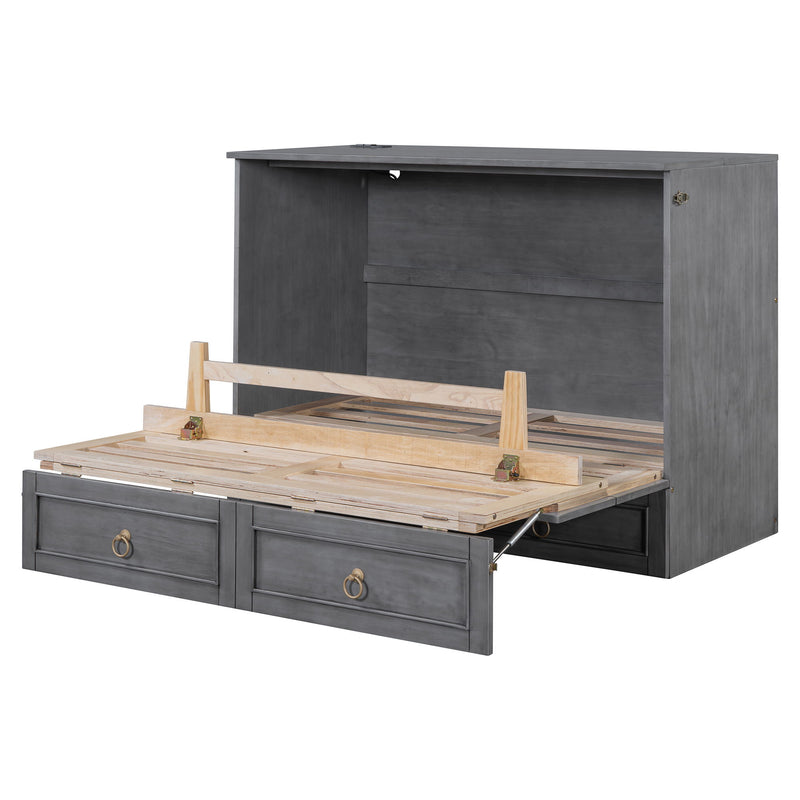 Murphy Bed With Large Drawers And Stylish Design