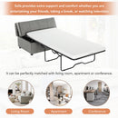 Twin Size Folding Ottoman Sleeper Bed With Mattress Convertible Guest Bed