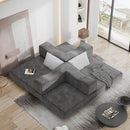 3 Seat Folding Floor Couch & King Size Bed Mattress