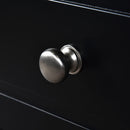 Bathroom Vanity Cabinet With Ceramic Sink Combo Set, Frame Modern Bathroom Storage Cabinet With 2 Drawers - Black