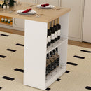 Expandable Kitchen Island With Power Outlet