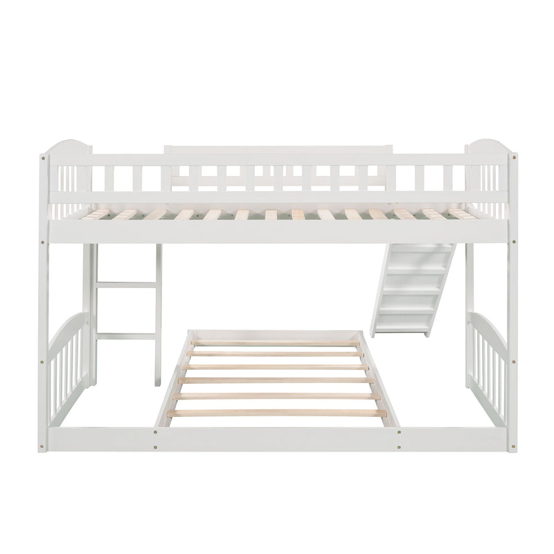 Functional Bunk Bed With Convertible Ladder And Slide