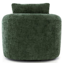 Modern Swivel Barrel Chair With Dual-Layer Cushion