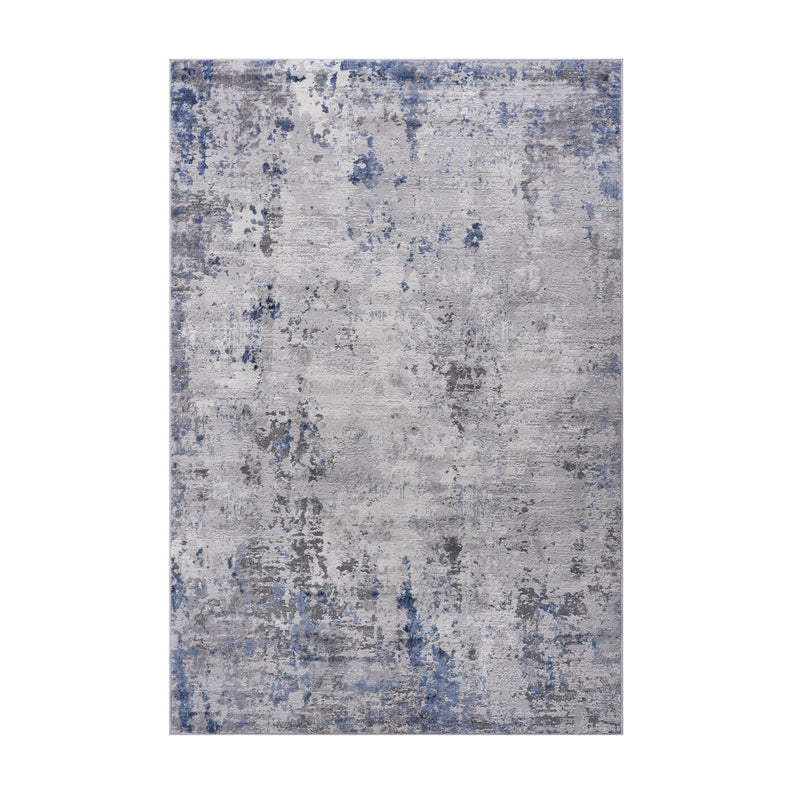 Marfi - 8' X 10' Abstract Area Rug - Silver / Blue