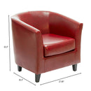 Zenithon - Upholstered Club Chair With Rounded Back