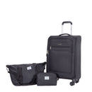 3 Piece Luggage Sets, Softshell Suitcase Spinner Wheels