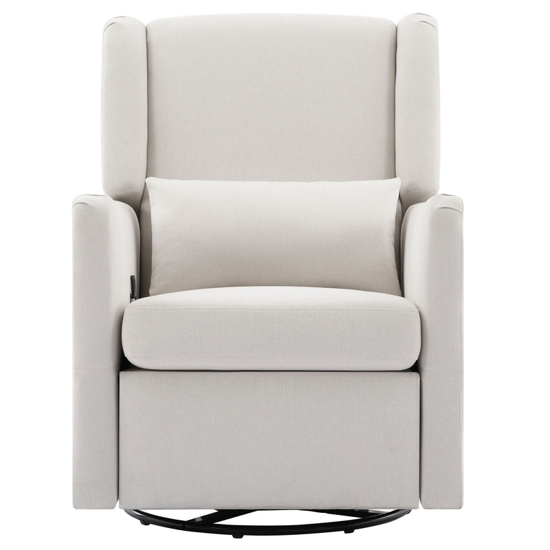 Wide Wingback Swivel Rocker Recliner Chair For Living Room