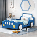 Race Car Shaped Platform Bed With Wheels