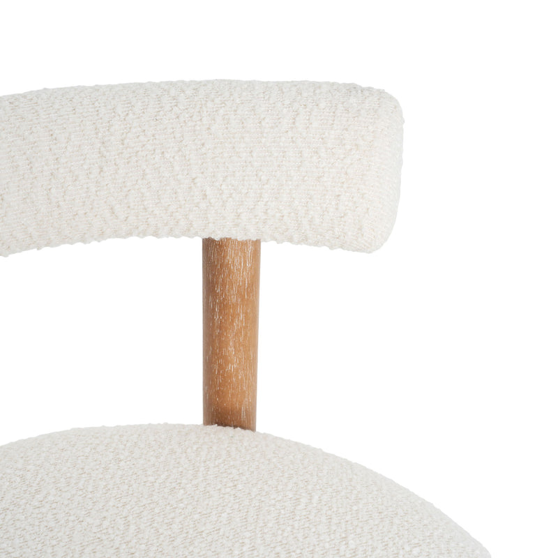 Counter Stool For Kitchen, Dining & Cafe (Set of 2) - Natural / Beige