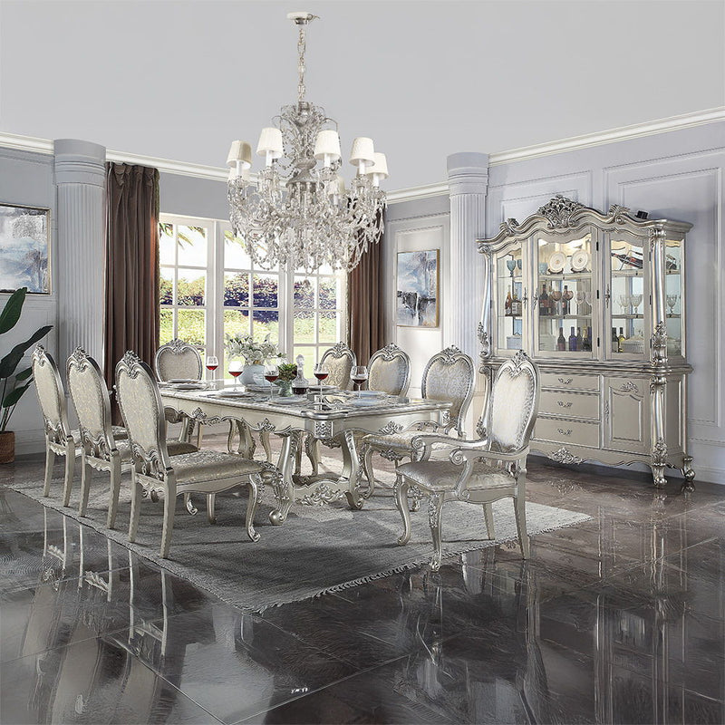 Bently - Dining Chair (Set of 2) - Fabric & Champagne Finish - Atlantic Fine Furniture Inc