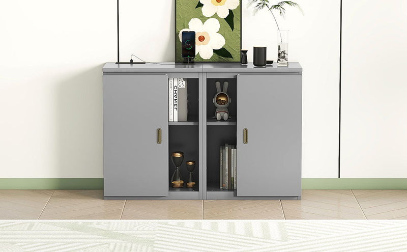 Murphy Bed With Shelves, Cabinets And USB Ports