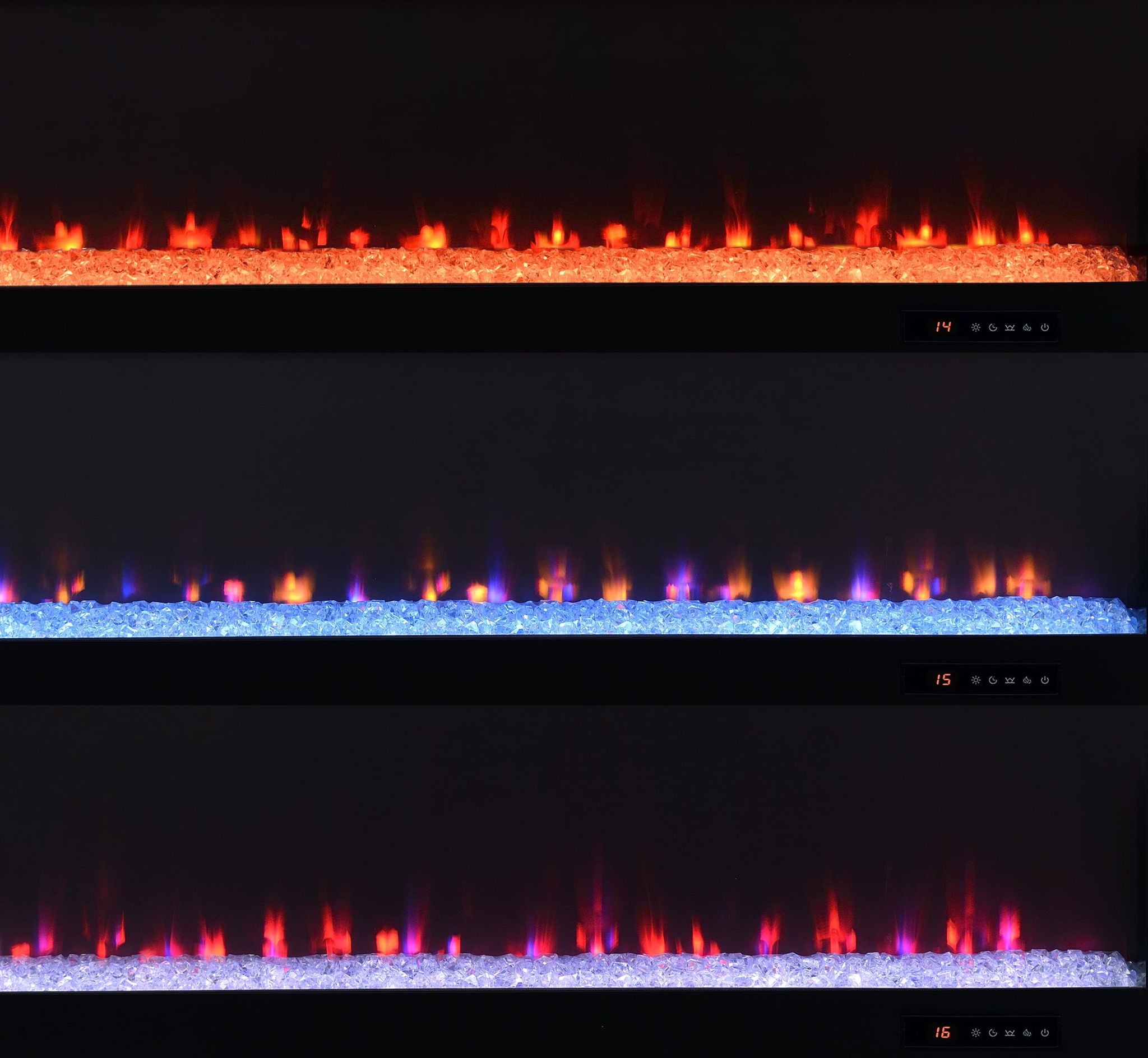 Eddy 79-inch 2-door TV Stand Fireplace Media Console Mango