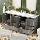 Shaker Free Standing Bathroom Vanity Cabinet With Sink, Soft Close Drawers, Soft Close Doors