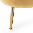 Modern Glam 3 Seater Sofa With Velvet Texture