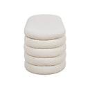 Fuji - Upholstered Oval Storage Bench