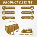 1 Piece Indoor / Outdoor 3 Seater Sofa, UV-Resistant, Waterproof And Durable