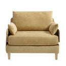 Mid Century Modern Foldable Sofa Bed, 3 In 1 Convertible Sleeper With 3 Pillows