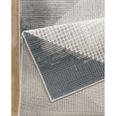 Geometrix - 5'3" X 7'3" Area Rug With Geometric, 3D Effect - Gray / Ivory