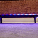 Chenille 2 Seater Sofa With LED Light, USB Charging Port, And Storage Bag