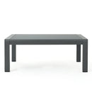 Outdoor Coffee Table Aluminum And Glass