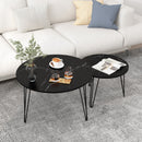 Round Nesting Coffee Table For Living Room (Set of 2)