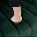 Oversized Velvet Swivel Barrel Accent Chair And Ottoman Set With Storage