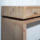 Rustic Wood Console Table With 3 Drawers Entryway Table For Hallway, Foyer, Or Office - Natural / Natural & Light Brown / Natural Wood / Natural Wood Wash / Natural / Rustic