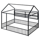 House Frame With Fence And Shelves