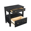 Danielle - 2 Drawer Nightstand With Knobs - Black