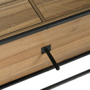 Modern 7 Drawer Dresser Cabinet - Walnut