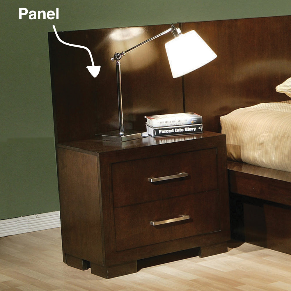 Jessica Wood Bed Panels Cappuccino — view 1