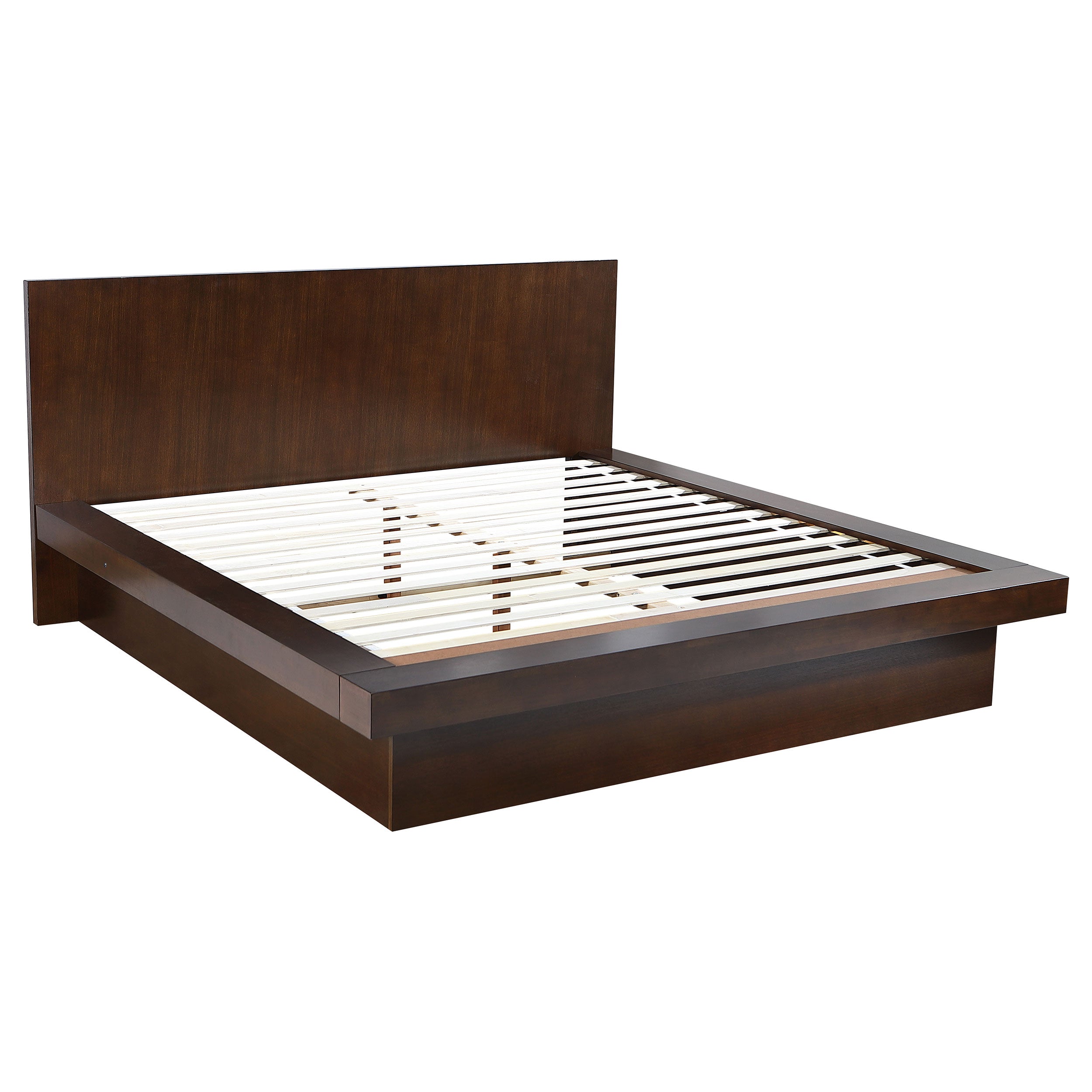 Jessica 5-piece Eastern King LED Bedroom Set Cappuccino — view 3