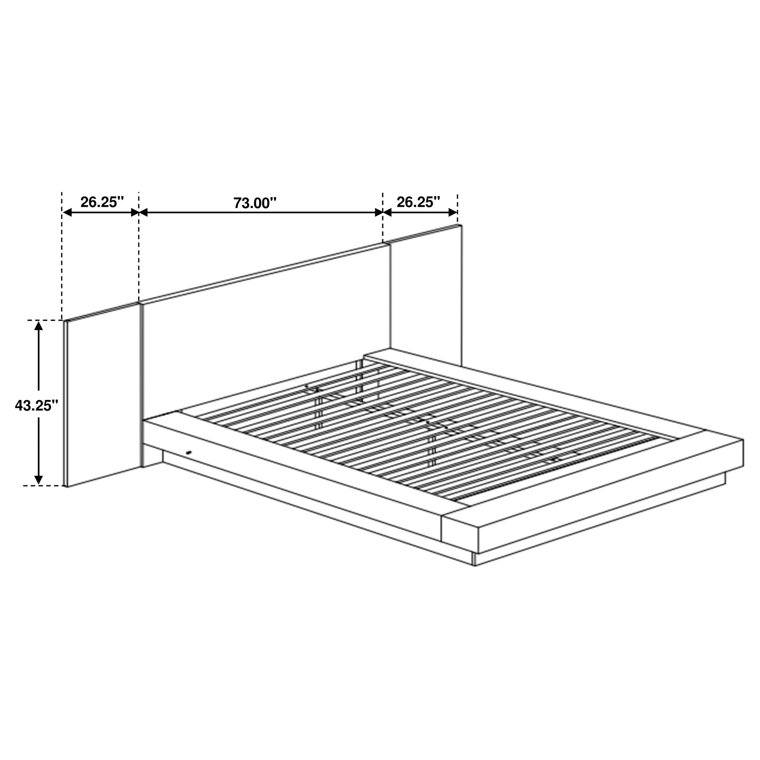 Jessica 6-piece Eastern King LED Bedroom Set Cappuccino — view 15