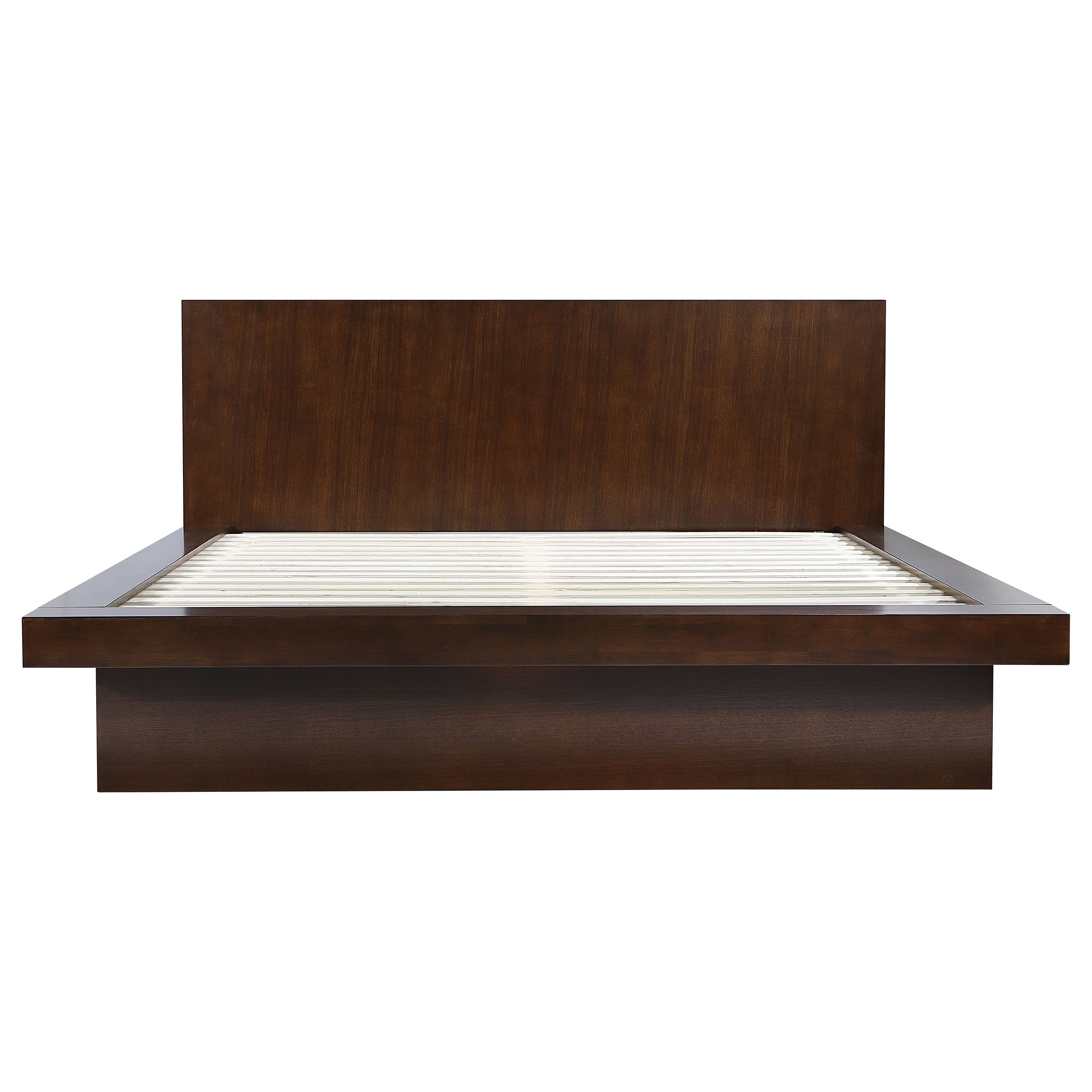 Jessica Wood Eastern King LED Panel Bed Cappuccino — view 4