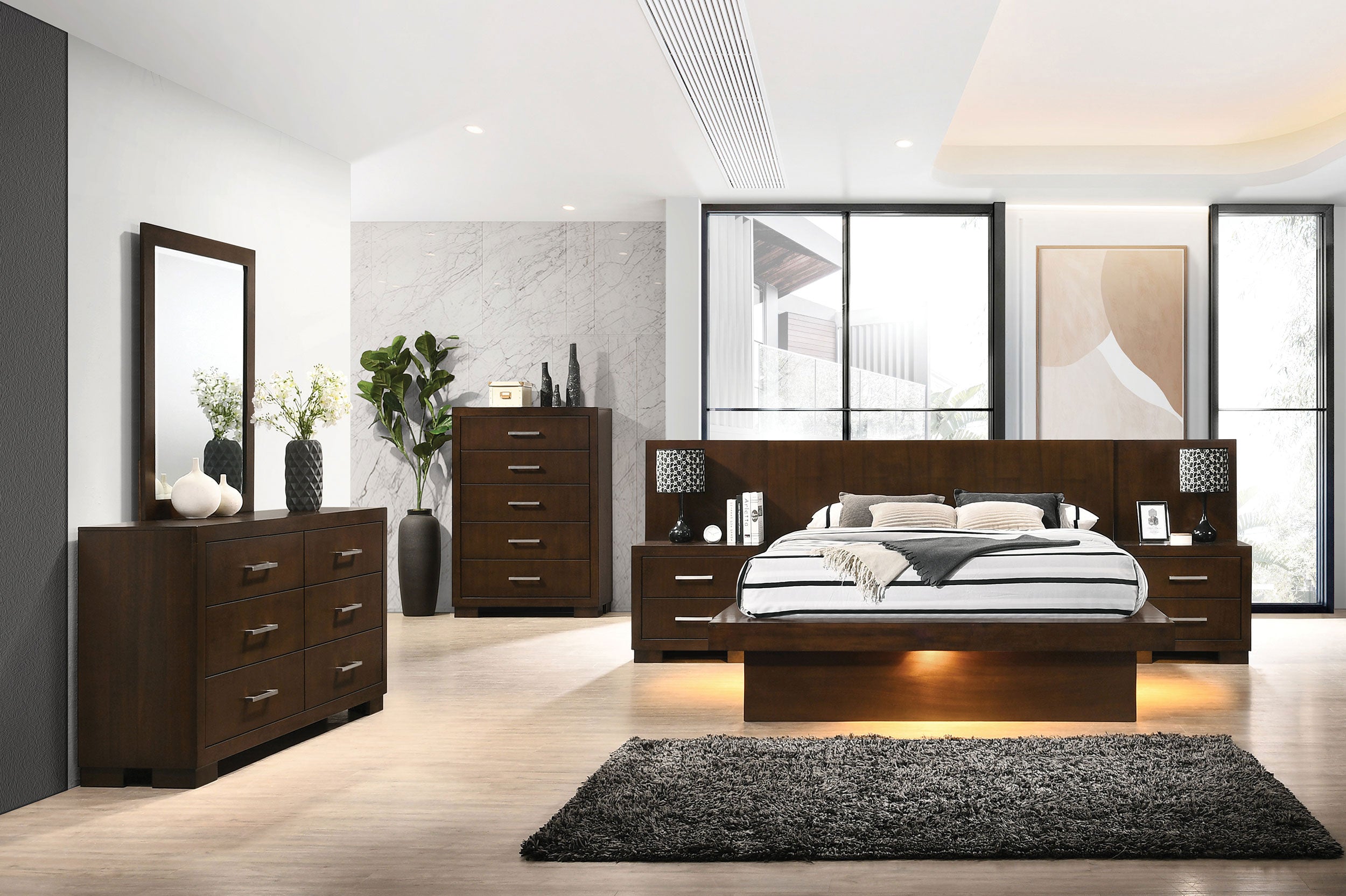 Jessica 2-drawer Nightstand Cappuccino — view 8
