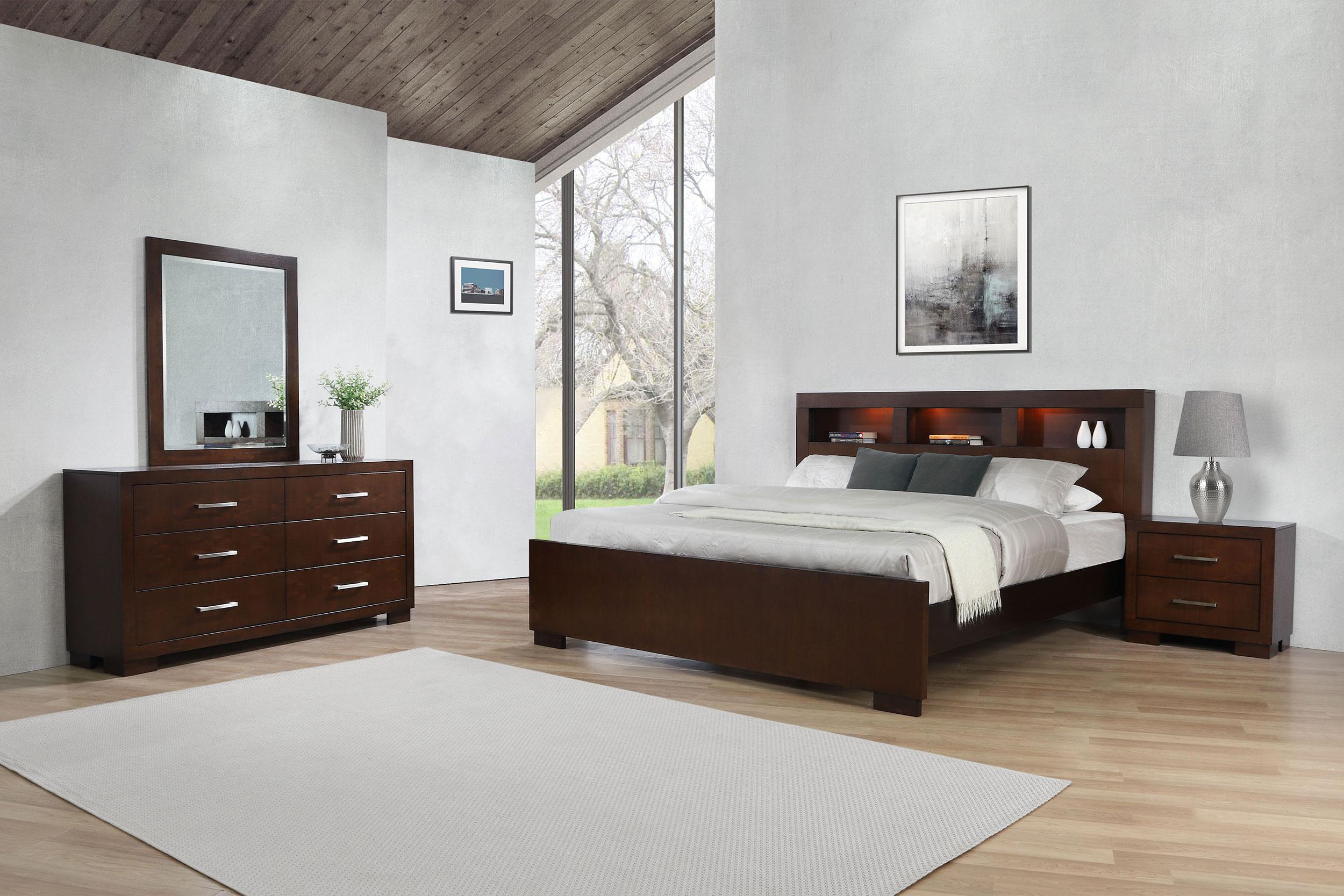 Jessica 4-piece Eastern King Bedroom Set Cappuccino — view 1