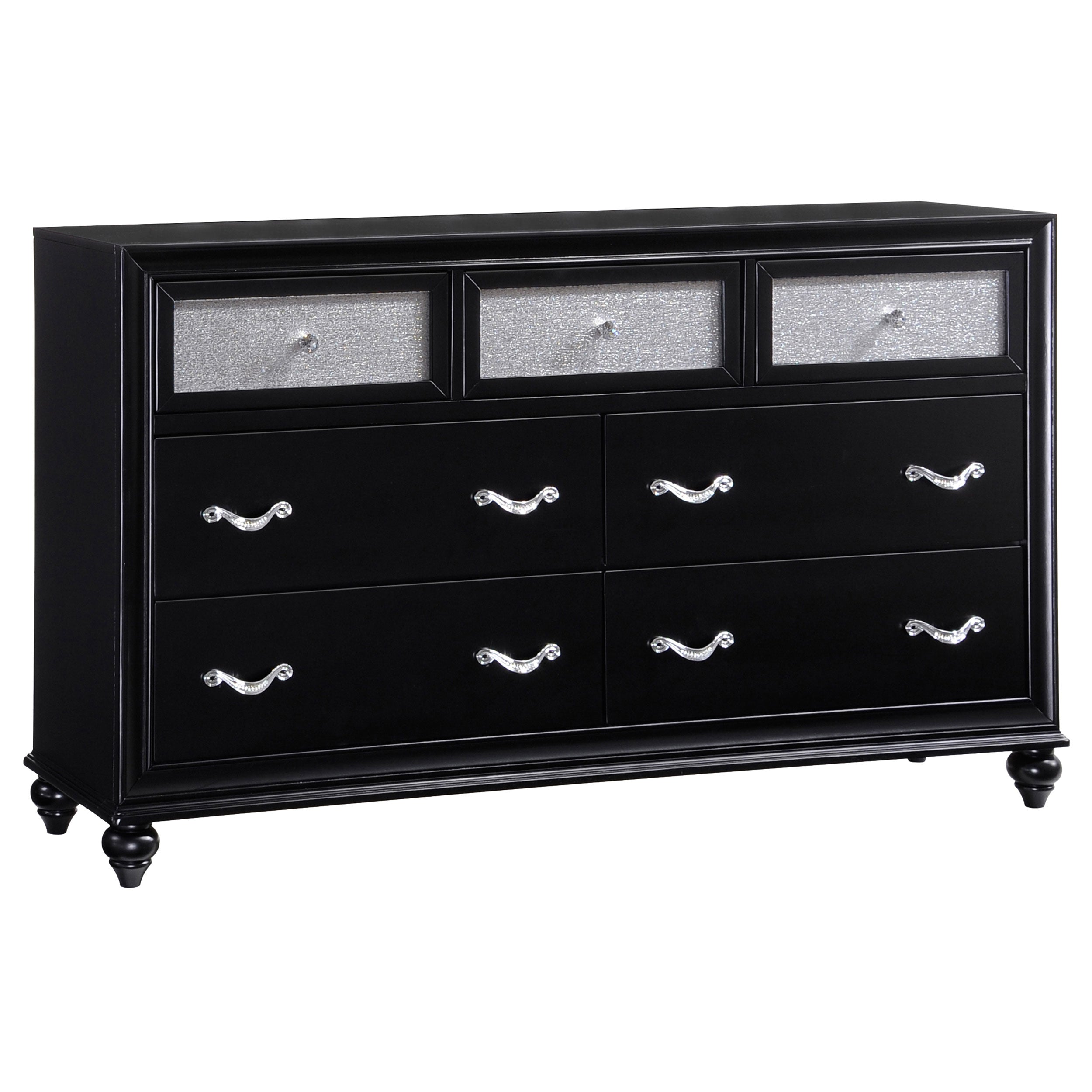 Barzini 7-drawer Dresser Black — view 1
