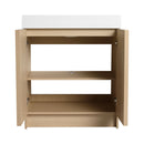 Freestanding Bathroom Vanity With Resin Sink & Soft Close Cabinet Doors