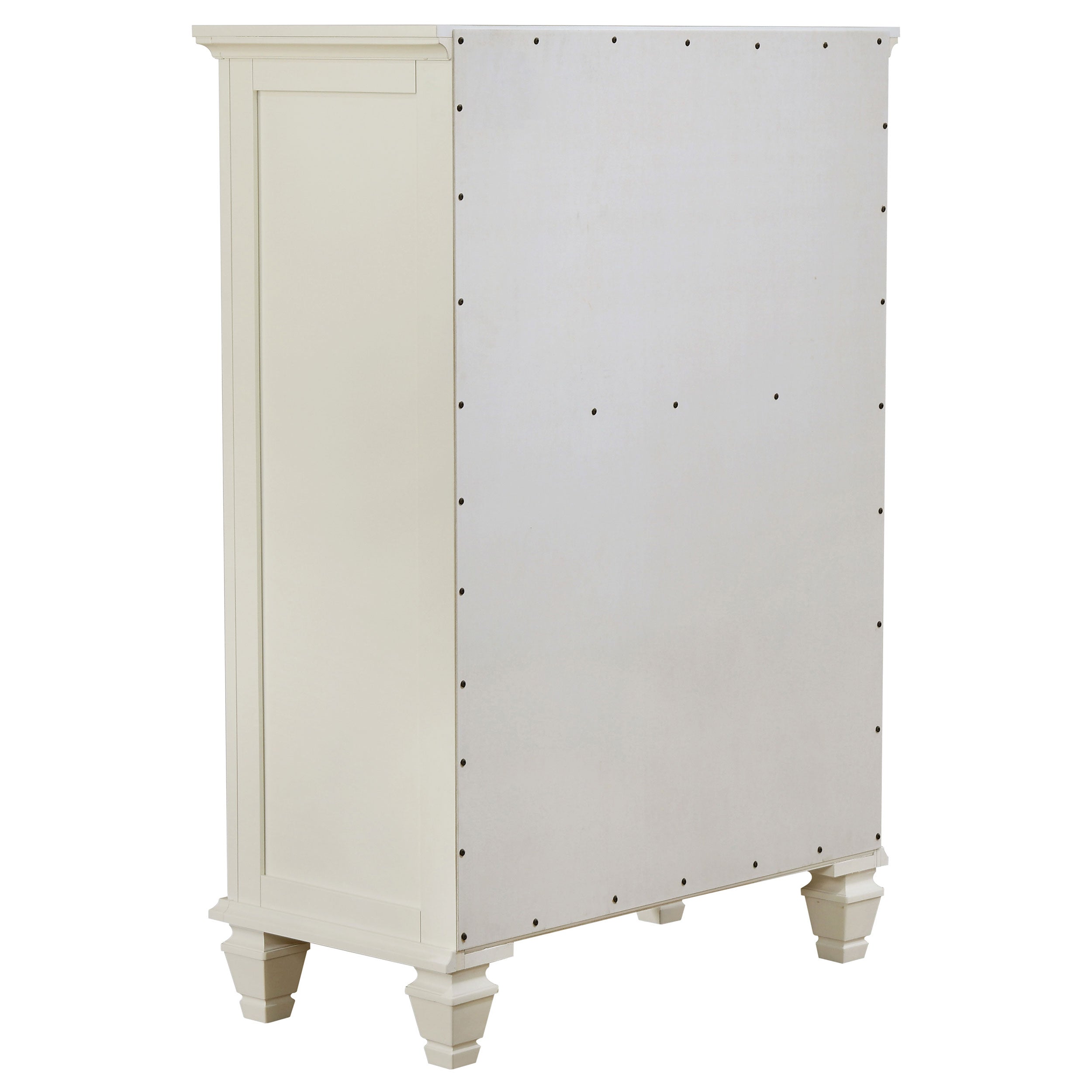 Sandy Beach 5-piece Eastern King Bedroom Set Cream White — view 12
