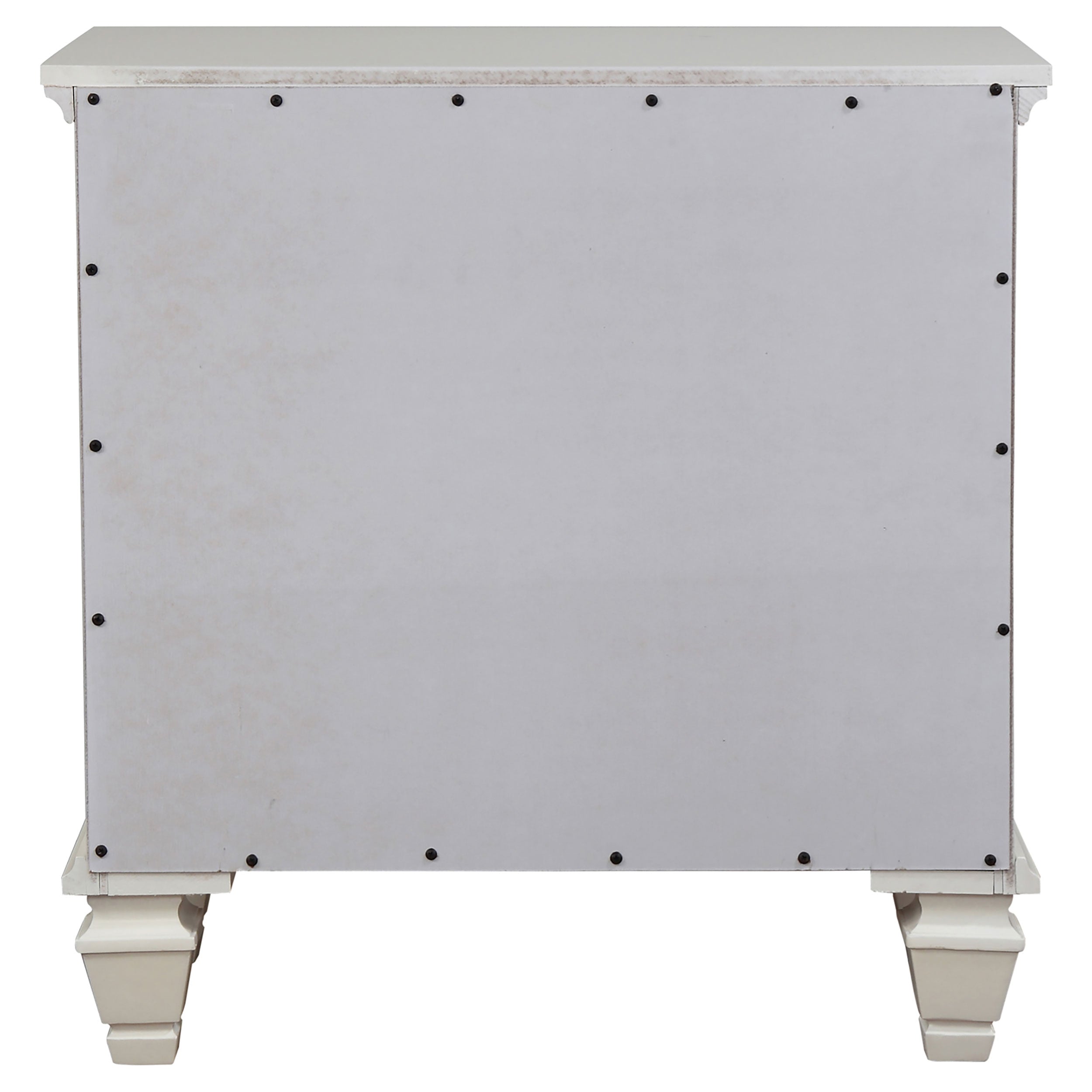 Sandy Beach 3-drawer Nightstand Cream White — view 7