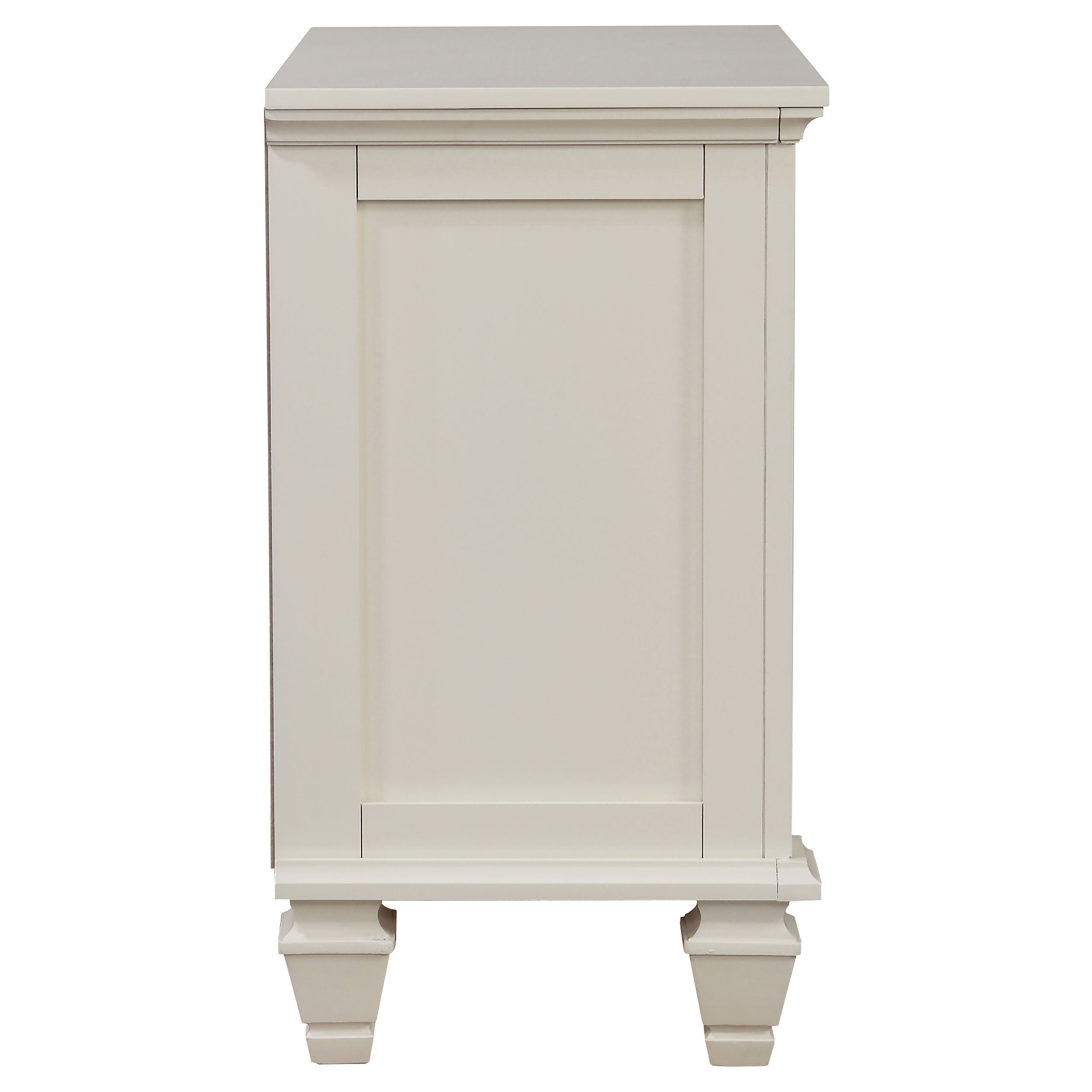 Sandy Beach 3-drawer Nightstand Cream White — view 9